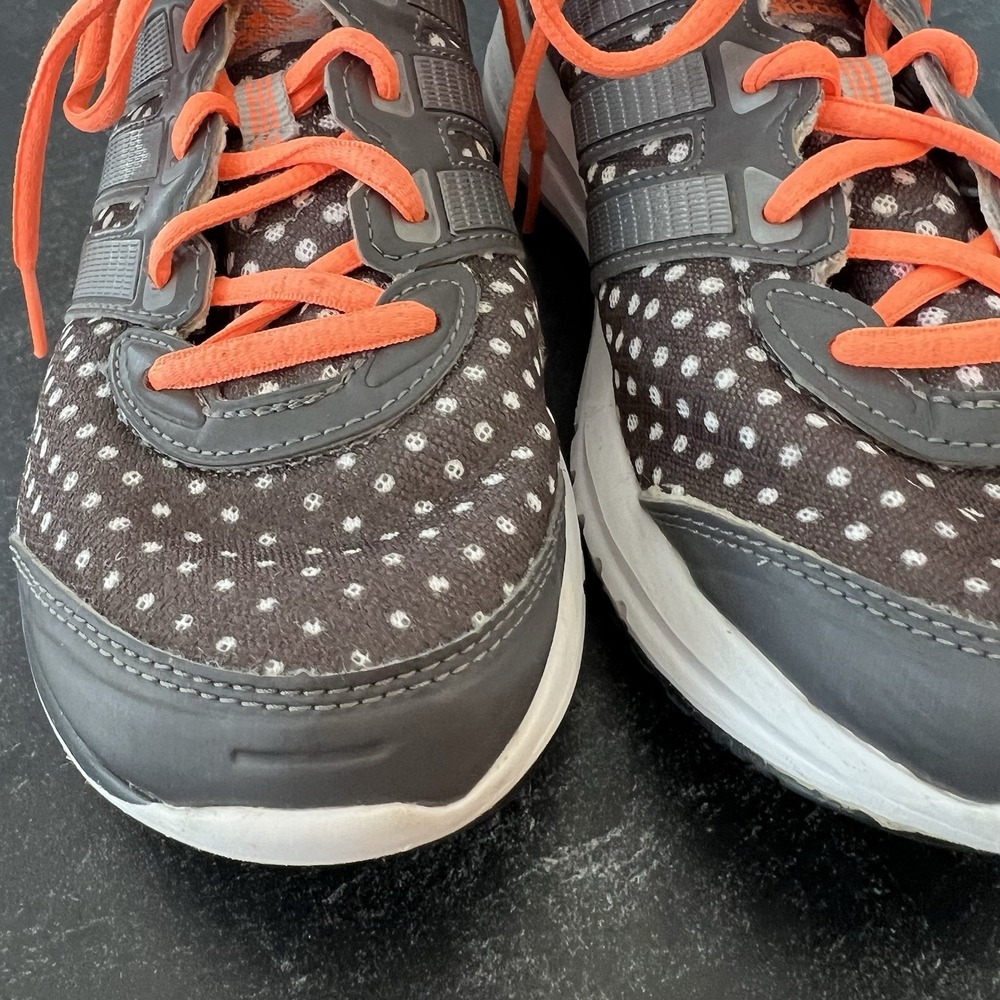 Adidas Size 8 Duramo 6 Adiprene Running Shoes Sneakers Gray Orange - very clean - Picture 5 of 16